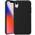 Miniatyrbillede 1 af 5: iPhone XS Max gummibelagt mat sort silikonecover Svart