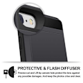 Miniatyrbillede 4 af 7: iPhone 7 stødsikkert cover med kortrum Svart