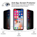 Miniatyrbild 3 av 6: Huawei P20 Pro Privacy Härdat glas 0.26mm 2.5D 9H Transparent