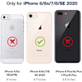 Pikkukuva 7 / 7: iPhone 6S/7/8/SE 2020 Stöttåligt Skal med Kortfack Void Black