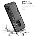 Pikkukuva 4 / 7: Samsung S9 Iskunkestävä kansi korttilokerolla Solid V2 Black