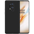 Miniatyrbild 1 av 4: OnePlus 8 Pro Gummibelagd Mattsvart Silikon Skal Svart