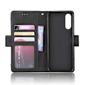 Miniatyrbillede 6 af 6: Sony Xperia 1 Wallet Case PU-læder 6-LOMMES Winston V3 Black