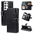 Miniatyrbillede 1 af 6: Samsung S23 Ultra praktisk pungetui med 12-pocket Array V4 Black