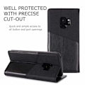 Miniatyrbild 4 av 7: Samsung S9 Elegant Fodral i PU-Läder med RFID Block Svart