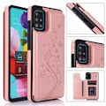 Pikkukuva 1 / 6: Samsung A71 iskunkestävä kotelo, 3-taskuinen Flippr V2 Pink gold
