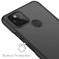 Pikkukuva 3 / 6: Google Pixel 4a 4G / LTE Ultraohut kumipinnoitettu mattamusta Cover Basic V2 Black