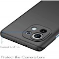 Miniatyrbillede 3 af 8: Xiaomi Mi 11 tyndt mat sort cover Basic V2 Black