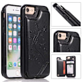 Miniatyrbillede 1 af 5: iPhone 7 / 8 / SE 2020 2022 Shockproof Case Kortholder 3-POCKET Flippr V2 Black
