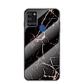 Pikkukuva 5 / 11: Samsung A21s Marble Shell 9H Tempered Glass Back Glassback V2 Green Emerald Green