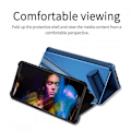 Pikkukuva 3 / 7: A6 2018 Smart Flip Case Clear View Seisova V2 Rocket Svart