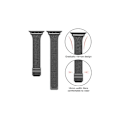 Pikkukuva 2 / 9: Apple Watch 38mm / 40mm / 41mm ohut rannekoru Milanese Loop Svart