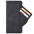 Miniatyrbillede 3 af 7: Motorola Moto G100 tegnebog etui PU læder 6-SLOT Winston V3 Black