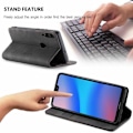 Miniatyrbillede 2 af 6: Huawei P20 Lite Elegant Flip Cover CaseMe 3-RUMMET Black