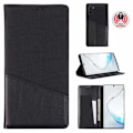 Miniatyrbild 1 av 7: Samsung Note 10 Elegant Fodral i PU-Läder med RFID Block Svart