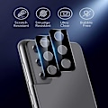 Miniatyrbild 6 av 6: 2-PACK Samsung S21 Plus Kameraskydd ESR Härdat Glas Svart