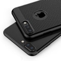 Pikkukuva 4 / 6: iPhone 7 Plus Iskunvaimennus Erittäin ohut kumipäällysteinen Case Breeze Svart