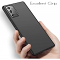 Pikkukuva 2 / 6: Samsung Note 20 Ultraohut kumipinnoitettu mattamusta Cover Basic V2 Black