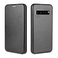 Miniatyrbillede 2 af 9: Samsung S10 Plus Flip Case Cardrum CarbonDreams Black