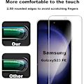 Pikkukuva 5 / 9: 2-PACK Samsung S23 FE karkaistu lasi 0,26mm 2,5D 9H