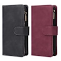 Miniatyrbild 7 av 7: iPhone 7 / 8 / SE (2020&2022) Multifunktionellt Plånboksfodral Zipper 8-Fack Svart