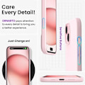 Pikkukuva 5 / 6: Kuminen iskunkestävä kotelo iPhone 15 Plus - vaaleanpunainen