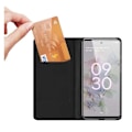 Pikkukuva 3 / 6: Google Pixel 6A läppäkotelo Smooth Card -lokero Black