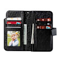 Miniatyrbillede 3 af 4: Samsung Note 10 Praktisk tegnebog taske med 12-Fack Array V4 Black