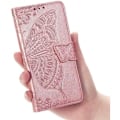 Pikkukuva 6 / 10: iPhone 6S/7/8/SE 2020&2022 Plånboksfodral PU-Läder 4-FACK Motiv Fjäril Lila