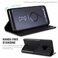 Miniatyrbild 3 av 7: Samsung S9 Elegant Fodral i PU-Läder med RFID Block Svart