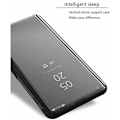 Miniatyrbild 2 av 5: Samsung A55 5G Smart Flipfodral Clear View Standing V2 Rocket Svart