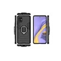 Miniatyrbillede 2 af 4: Samsung A51 stødsikkert cover med ringholder tyndarmeret Black
