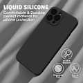 Pikkukuva 2 / 5: iPhone 12 Pro Max Kuminen Shell Liquid - Musta