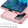 Pikkukuva 4 / 7: Samsung S20 FE Erittäin ohut kumipinnoitettu Cover Basic V2 Pink gold