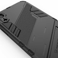 Pikkukuva 6 / 9: iPhone XR iskunkestävä kotelo jalustalla ThinArmor V2 Svart