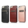 Miniatyrbillede 2 af 7: iPhone 7/8/SE (2020&2022) mobil coverkortholder 5-SLOT Retro V3 Rosenguld