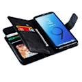 Miniatyrbillede 1 af 6: Samsung S9 praktisk pung-etui med 12-bakker Array V4 Black