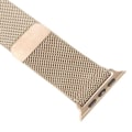 Miniatyrbild 3 av 6: Apple Watch SE 40mm Armband Milanesisk Loop Roséguld Svart