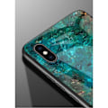 Miniatyrbillede 6 af 7: iPhone XS Max Marble Shell 9H hærdet glas bagside glas bagside V2 Green Emerald Green