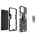Miniatyrbillede 4 af 6: Xiaomi Mi 11 Lite stødsikkert dæksel med ringholder tynd armering Black