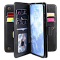 Pikkukuva 3 / 6: Xiaomi Mi 10 / Mi 10 Pro -lompakkokotelo ja 11-taskuinen Array V2 Black