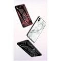 Pikkukuva 5 / 7: iPhone XS Max Marble Shell 9H Tempered Glass Back Glassback V2 Black Svart/Vit