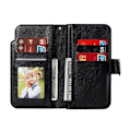 Miniatyrbillede 4 af 6: Iphone 12/12 Pro praktisk pung etui med 12-rums Array V4 Black
