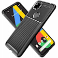 Miniatyrbild 1 av 6: Google Pixel 4a 4G/LTE Stöttåligt Slimmat Skal FullCarbon V4 Svart