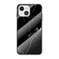 Miniatyrbillede 7 af 7: iPhone 13 Mini Marble Shell 9H hærdet glas bagside glas bagside V2 MultiColor Svart/Guld