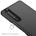 Miniatyrbild 5 av 5: Xperia 1 III Gummibelagd Mattsvart Skal Basic® V2 Svart