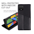 Miniatyrbillede 4 af 7: Elegant etui til Google Pixel 4 i PU-læder med RFID-blok Black
