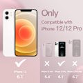 Pikkukuva 2 / 8: Kuminen iskunkestävä kotelo iPhone 12 / 12 Pro - vaaleanpunainen