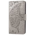 Pikkukuva 7 / 8: iPhone X / XS -lompakkokotelo PU-nahkainen 4-POCKET Motif Butterfly Lila