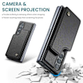 Miniatyrbillede 3 af 8: CaseMe Shockproof Cover Kortholder Stander 4-rums Samsung Z Fold 3 Sort